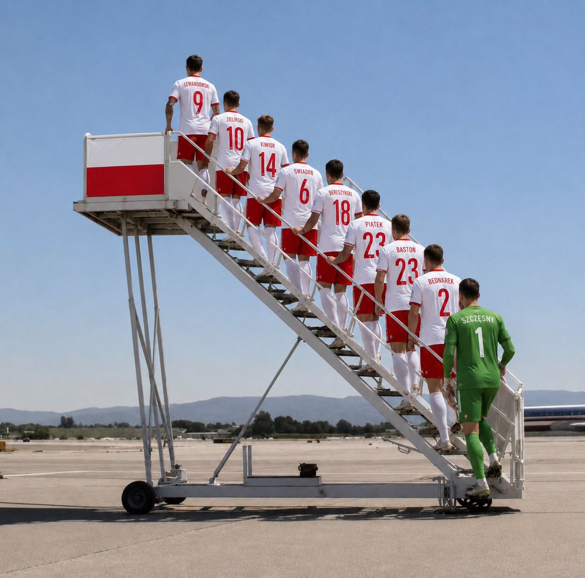 fcb1982fcb's tweet photo. Poland and Italy are waiting for their flights to the 2026 World Cup. https://t.co/Zu9wcHdAIo