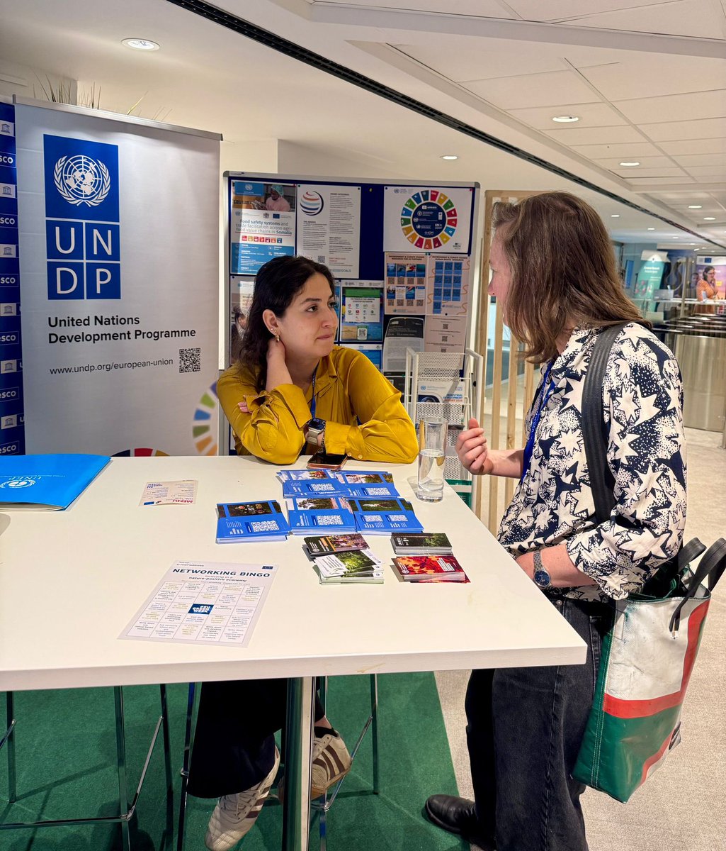 camillabruckner's tweet photo. Nature is our best shield. 

At #EUGreenWeek, @UNinBrussels showcased how protecting and restoring ecosystems drives climate action, socio-economic progress, and resilience.

With EU 🇪🇺 as a major partner, we are building a sustainable future, together.

➡️https://t.co/61zd6DB6ro https://t.co/XPQJ1Nsj8J