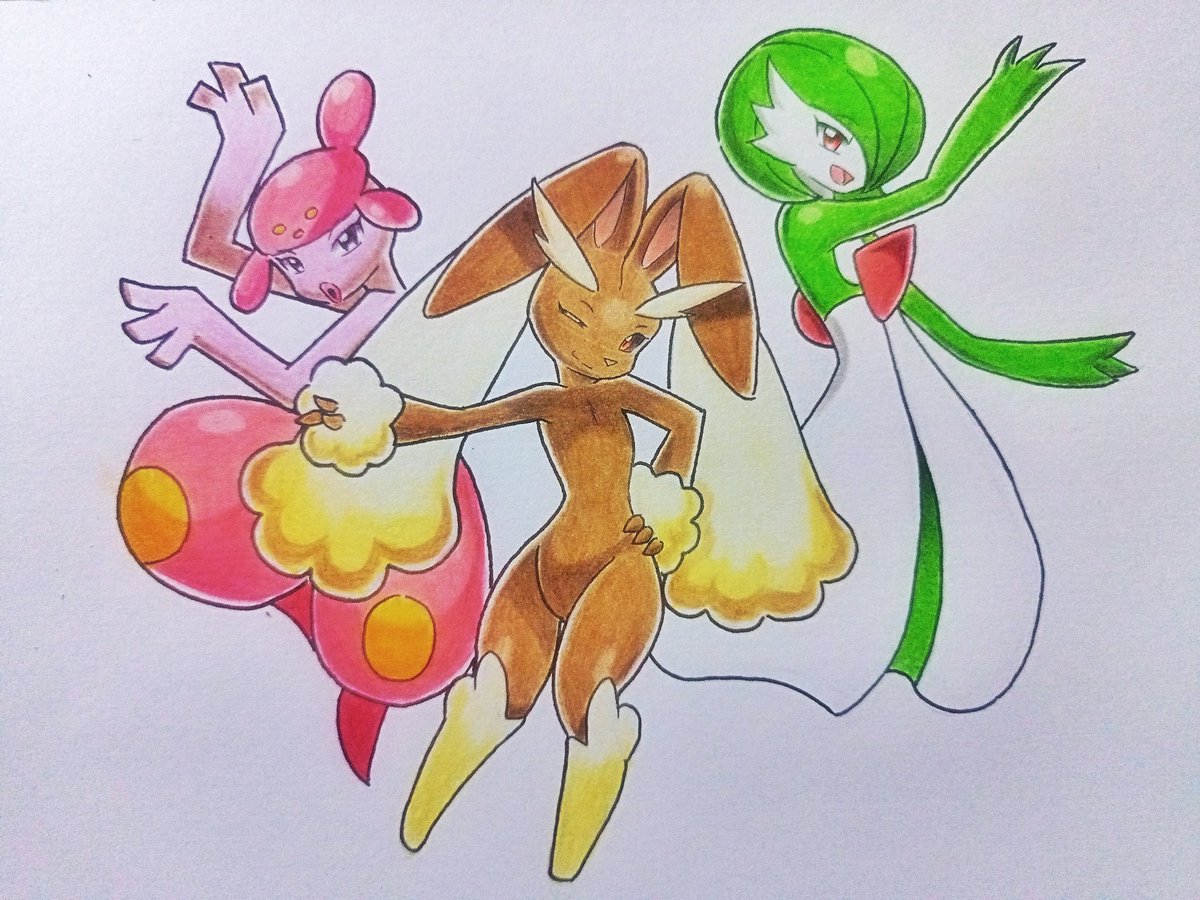 iDeltaSarc333's tweet photo. ∆PMD EoS/T/D FanArt∆
❤️Team Charm❤️ 

#PokemonMysteryDungeon
#Lopunny
#Medicham
#Gardevoir https://t.co/wB7KXeaCwF