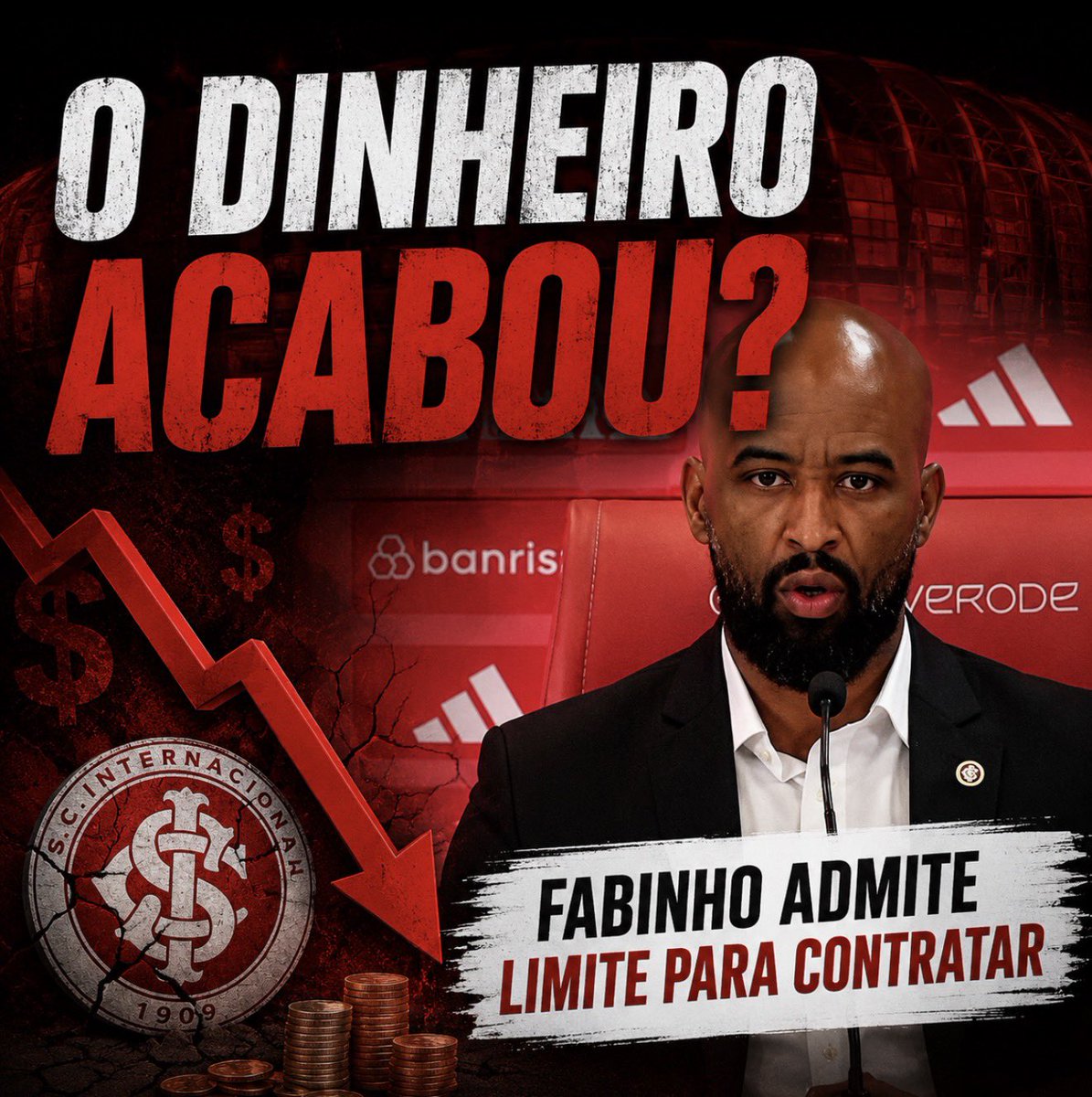 inter_em_foco's tweet photo. 🔴⚪ O INTER CHEGOU A ESSE PONTO‼️

Fabinho Soldado admitiu que não há margem para aumentar a folha salarial.

Para contratar, será preciso liberar espaço primeiro.

Enquanto outros clubes discutem investimentos, o Inter ainda tenta recuperar sua capacidade de competir financeiramente.

👉 A pergunta que fica: herança recebida ou problema da gestão atual?

🇦🇹 @inter_em_foco

🇦🇹 @SCInternacional