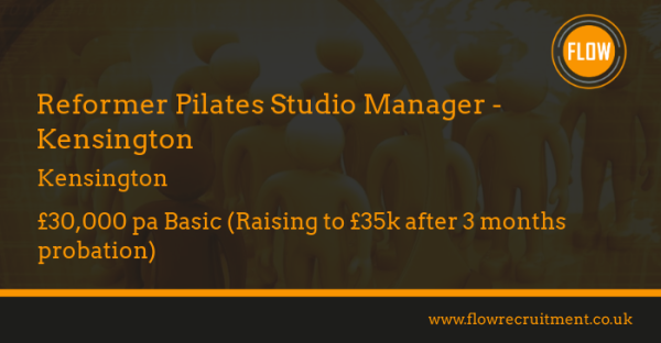 FlowRecruitment's tweet photo. Get in touch! Reformer Pilates Studio Manager - #Kensington, £30,000 pa Basic (Raising to £35k after 3 months probation) + PT and Profit Share (OTE £45,000 pa+) + Great Benefits.

For further details please visit https://t.co/i2M7jfSaWQ https://t.co/gNsLjaNvN7 https://t.co/xP92CxGWB9