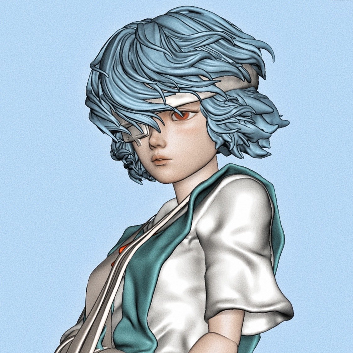 SZM_yansong's tweet photo. #エヴァンゲリオン
#綾波アヤ #zbrush https://t.co/WQe9DhDrmL