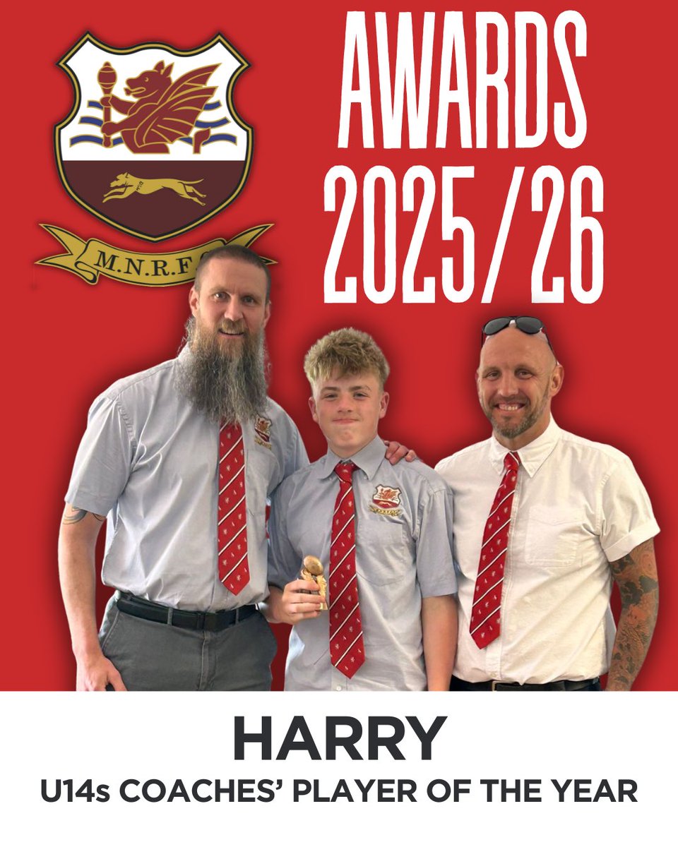 MN_RFC's tweet photo. U14s
Harry - Coaches’ Player of the Year
Alex - Players’ Player of the Year
Brad - Supporters’ Player of the Year https://t.co/90ZABxXqsa