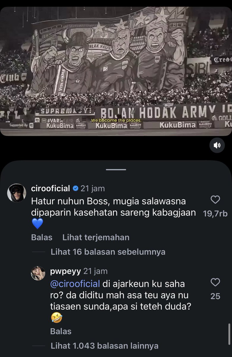 westblueid_'s tweet photo. Ciro ges bisa bahasa sunda ey 😂 https://t.co/r6yYC68oXi