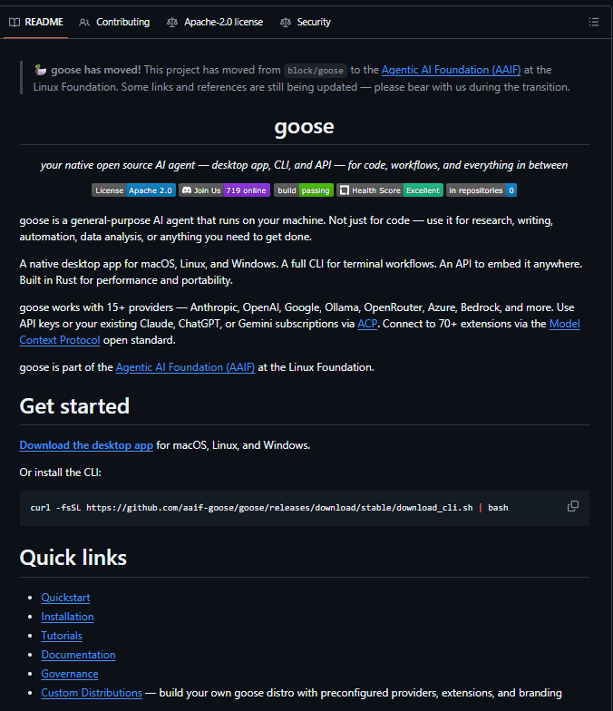 RodmanAi's tweet photo. THIS IS ABSOLUTELY WILD 🤯

Jack Dorsey's new AI tool, Goose, is 100% FREE.

You type:

"Build me a website like YouTube."

And Goose gets to work on its own:

→ Creates the entire project
→ Writes all the code
→ Installs dependencies
→ Fixes errors automatically
→ Keeps going until it's working

The crazy part?

• No monthly subscription
• Runs on your own device
• Your code stays private
• Completely open-source

Just a few years ago, building software meant hiring developers or learning to code.

Now you can start with nothing but an idea.

We're entering a world where ideas are becoming more valuable than technical skills.