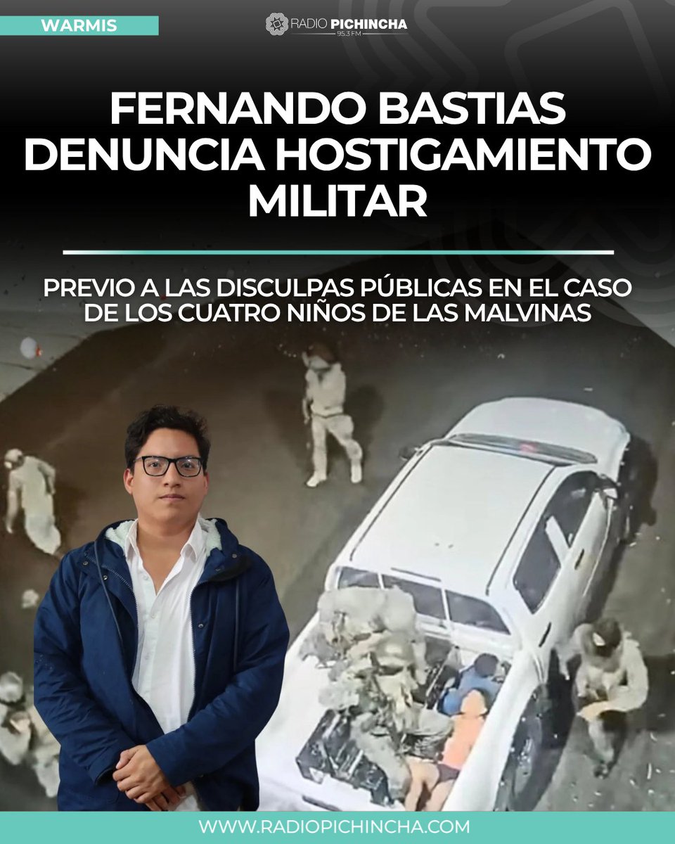 radio_pichincha's tweet photo. 👭#Warmis | Desde la CDH Guayaquil se alertó que dos patrullas militares acudieron al domicilio de una de las madres para preguntarle sobre el acto de reparación ordenado por la Corte Constitucional. También cuestionó que desde las Fuerzas Armadas se quieran limitar a leer la sentencia sin asumir una responsabilidad institucional.
#LaRadioDeLasNoticias
Los detalles⤵️
https://t.co/2RbysKODPJ