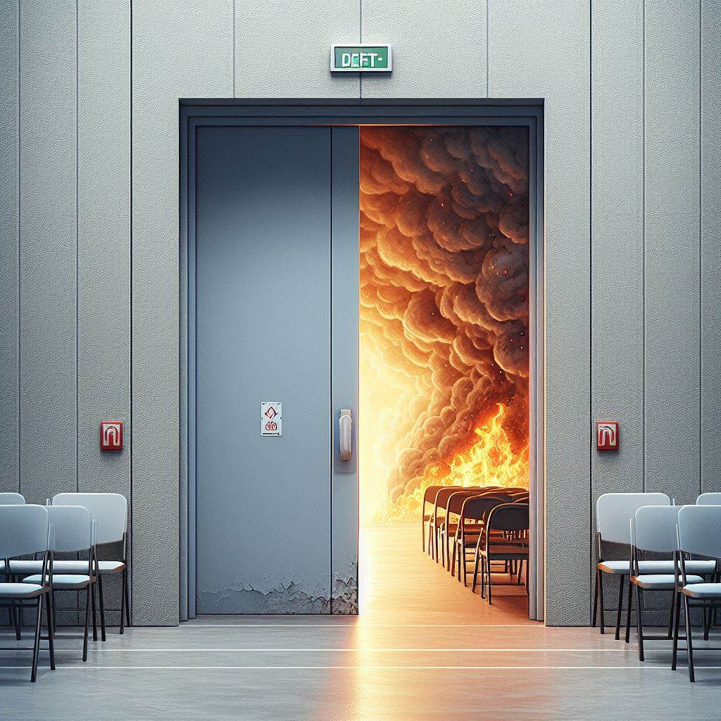 BS_Jaeger's tweet photo. Ein Holzkeil unter der Brandschutztür hebelt im Brandfall den ganzen Schutz aus – und ist verboten. Welche Klassen gelten und welche Wartungsfristen Sie kennen müssen 👇
https://t.co/5KFMdAuHXS
#Brandschutz #baulicherBrandschutz https://t.co/IWvEdeGCVR
