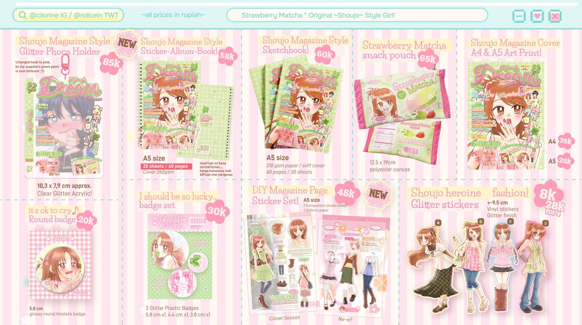 cilorine's tweet photo. sorry for the wait guys -- Cilorine CF22 Aftersales PO open!! 📭

★ phoca holder, stickerbook, sketchbook, pouch, dokidokis available for order
★ 4-12 June 2026
★ Shipment around end of July 
★ Intl orders -> DM
★ https://t.co/0Ze2HuUVdz https://t.co/Y7vCV8bgIw