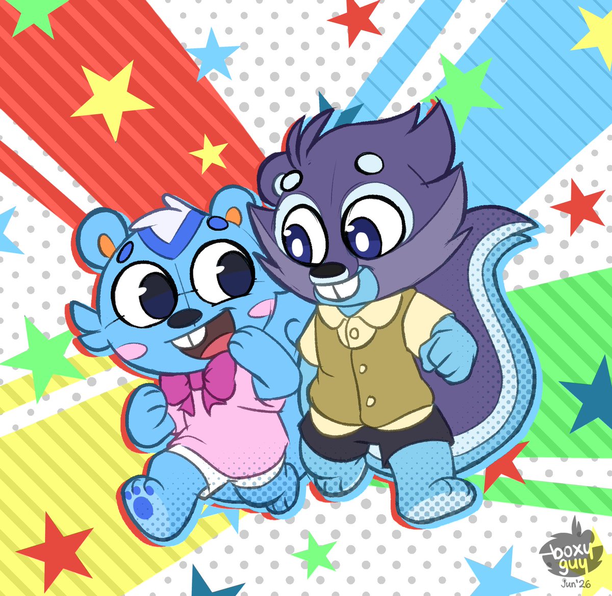 boxyguy's tweet photo. some love for my fav blue squirrels~ https://t.co/b7ROHyLv4G