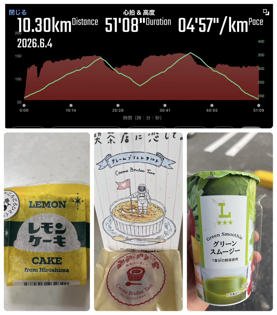 risakimokapi's tweet photo. 3日　8km
4日　10km坂練⛰️
走りはじめは雨降ってなかったけど、
途中からいい感じの小雨☂️
暑くなくいい練習ができたぞ😆

この練習してたら、強くなれるけど次はいつやろうかなぁあ😅
心拍がそこまで上がってないからまだいける！？いや、辛かったぞ笑 https://t.co/fT7fREwtro