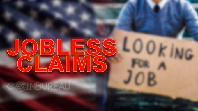 coinbureau's tweet photo. 📊DATA: Initial jobless claims rose to 225,000, above expectations of 215,000.

The labor market is weakening faster than expected.

This could force the Fed to turn dovish sooner.

BULLISH for $BTC and crypto?