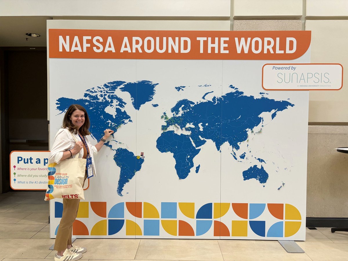 DeanRuskIntLaw's tweet photo. Mandy Dixon, International Professional Education Manager @UGASchoolofLaw's Dean Rusk International Law Center, recently attended the NAFSA: Association of International Educators 2026 Annual Conference and Expo hosted in Orlando, Florida.

(1/2) https://t.co/6vO6ySITvm