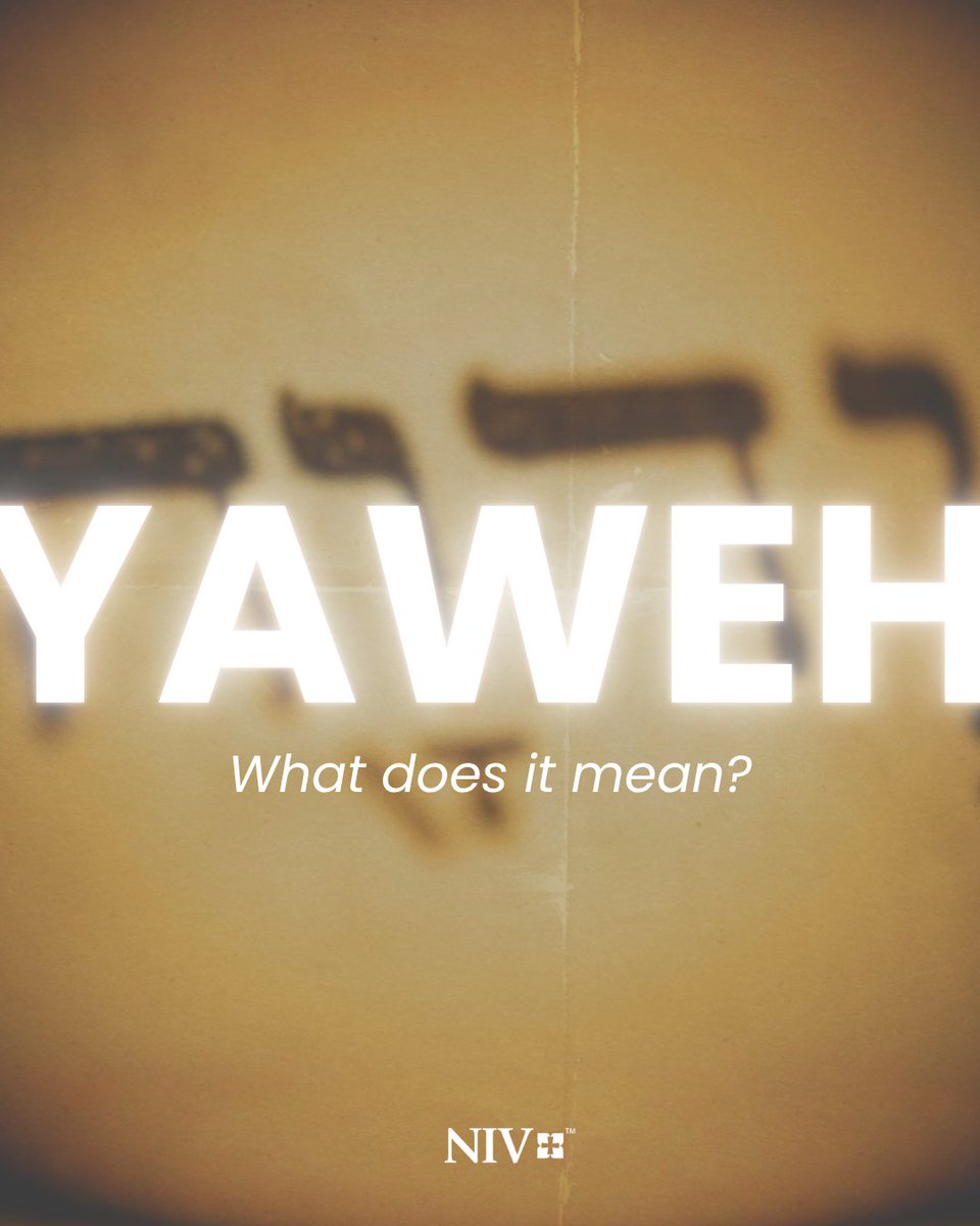 NIVBible's tweet photo. In the Old Testament, God reveals his name as Yahweh (“the LORD” in the NIV)—a name that is both holy and deeply personal.

Derived from the Hebrew verb “to be,” Yahweh means “He is.”

✅ Ever-present
✅ Self-existent
✅ Faithful to keep his promises

Every time you see “LORD” in Scripture, remember: God is active, present, and intimately involved in your life. 🙏

🔗 Want to dive deeper into the meaning and history of this holy name? Read the full blog here: https://t.co/8bYX6C0Rcw

#ScriptureExplained #GodsPromise #NIVBible #GodsWord #WalkWithGod