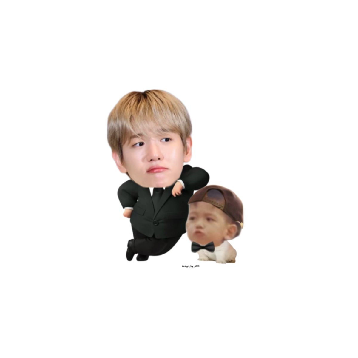 design_by_b04's tweet photo. 빅백현          &amp;        스몰백현이 https://t.co/IKfUSvkWEW
