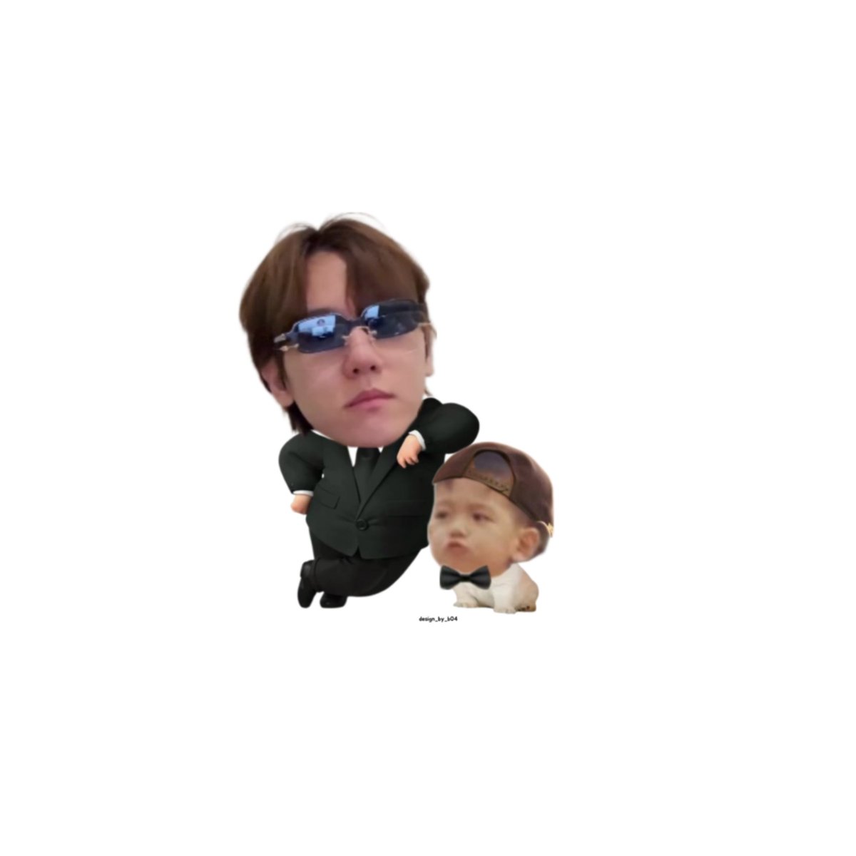 design_by_b04's tweet photo. 빅백현          &amp;        스몰백현이 https://t.co/IKfUSvkWEW
