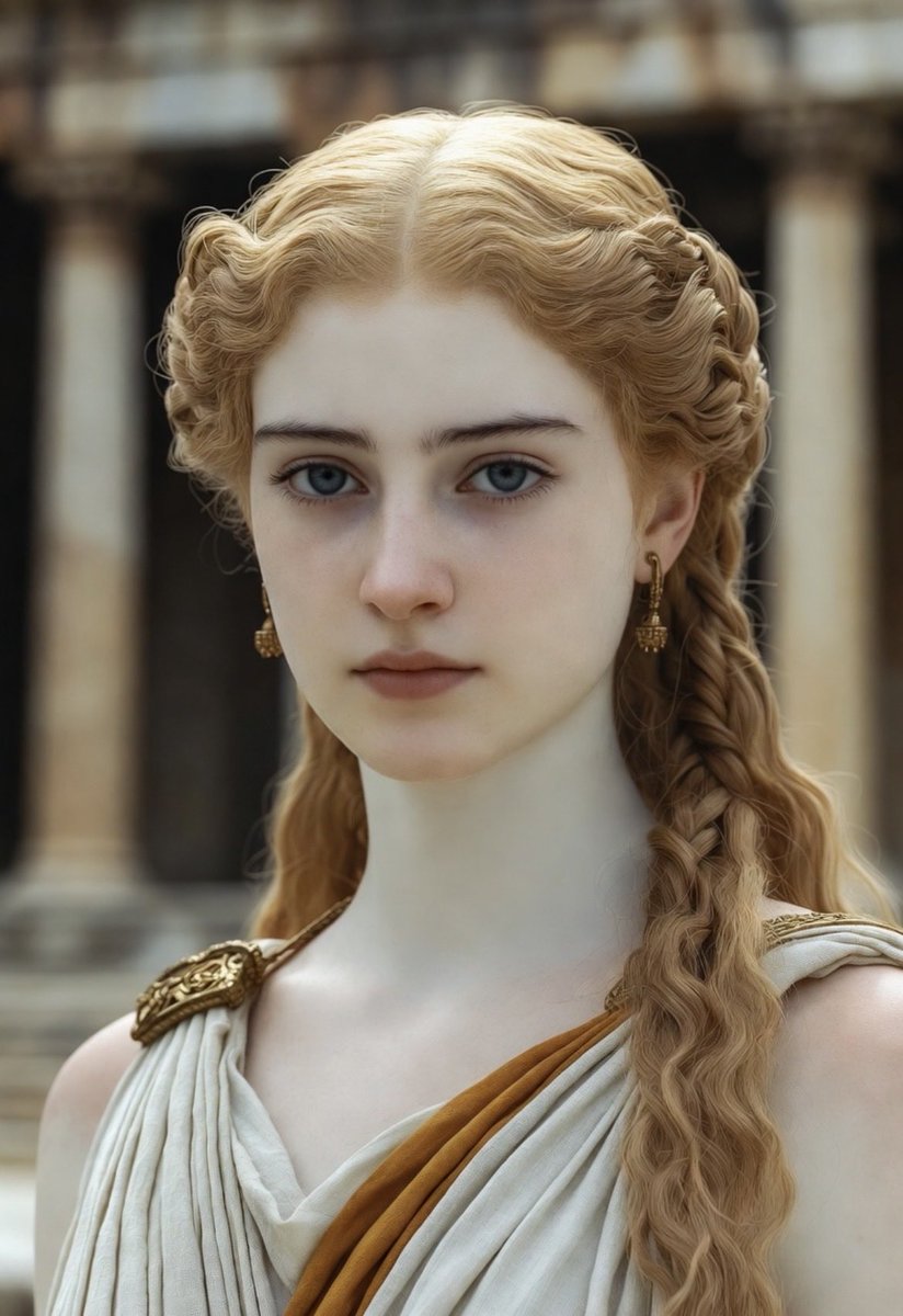 alinainmiami's tweet photo. @elonmusk This is how Helen of Troy would have looked, the image was generated by @grok following the prompt and exact description of the ancient text. https://t.co/RHRnAcpWI0
