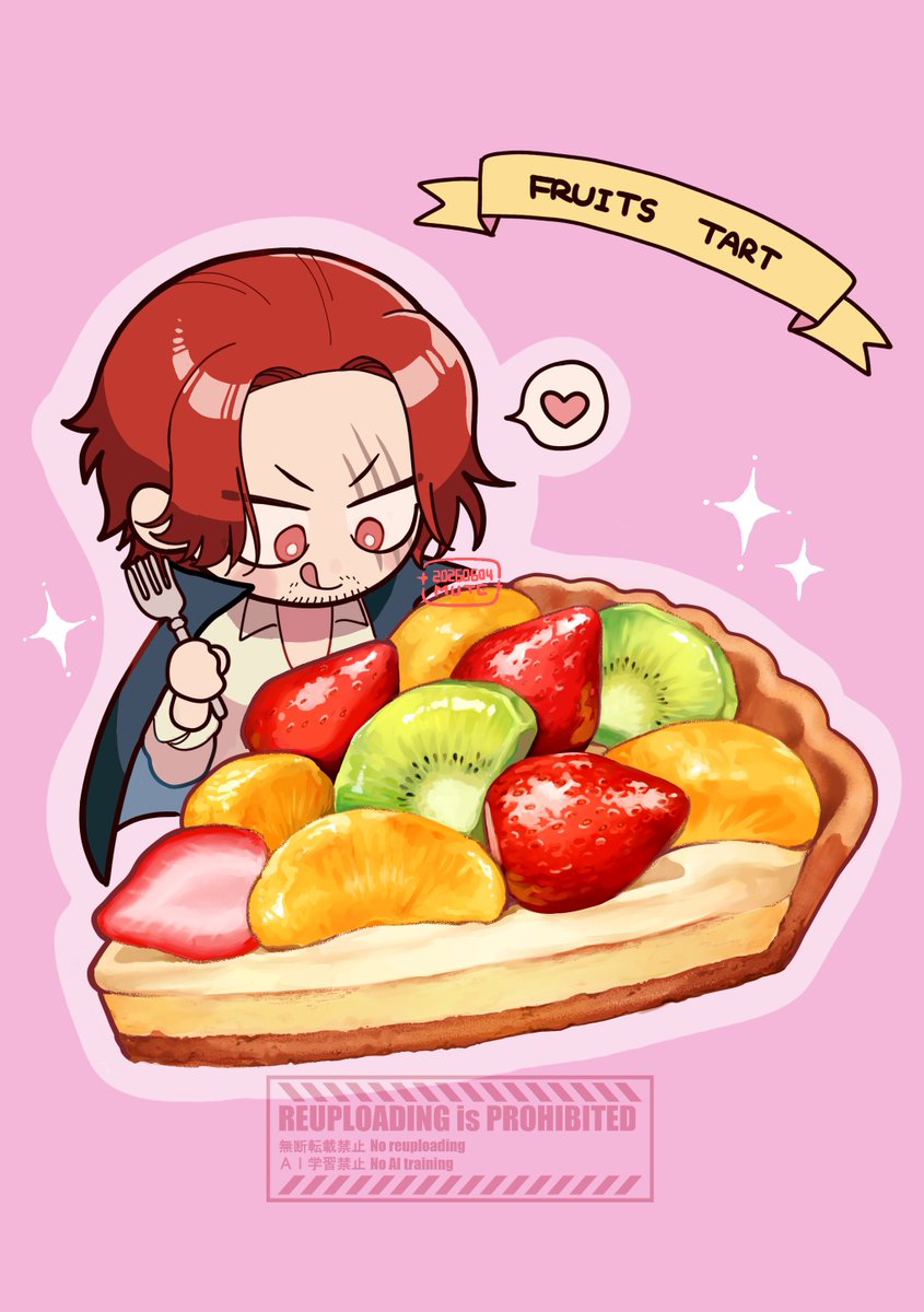 kuham95's tweet photo. シャンとタルト🍴可愛く+美味しく描けて満足！ https://t.co/w7NTAR7xAh