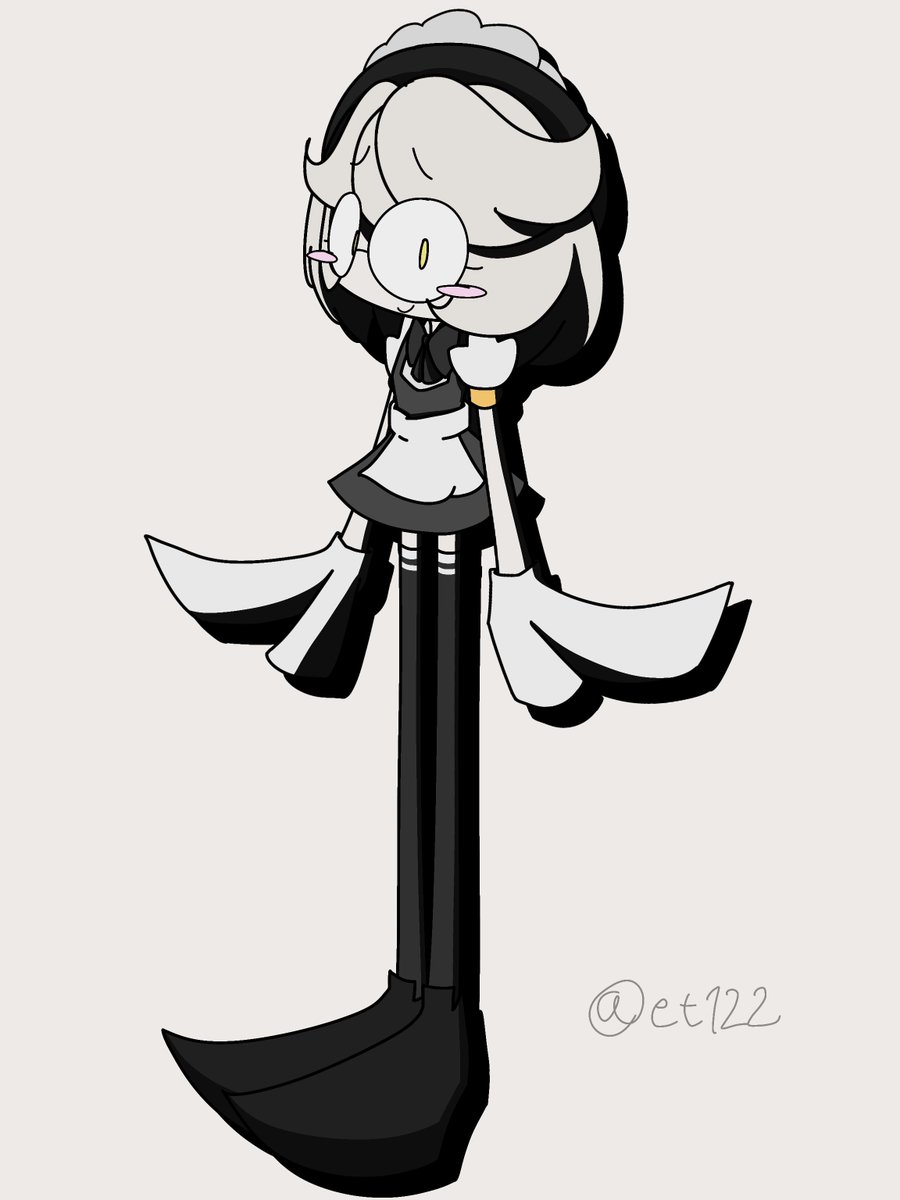 etkmk2214's tweet photo. my favo style of maid V
#MurderDrones 
#SerialDesignationV https://t.co/h78xX412EO
