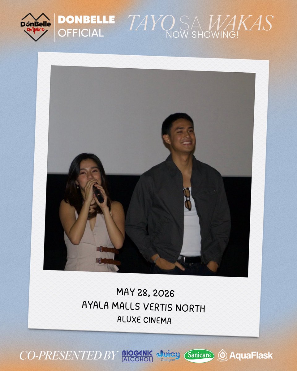 DonBelleOFC's tweet photo. On the second day of the showing, our Tayo Sa Wakas blockscreening journey continued at Ayala Malls Vertis North, where we were able to secure all their cinemas. 2 A-Luxe Cinemas and 1 Giant Screen Cinema. A total of 606 seats in just 1 day! ✨

This became one of our biggest and most unforgettable screenings, with fans filling the cinemas and sharing the experience together in one place. The energy throughout the day was incredible, every screening felt full of love, cheers, and genuine excitement for DonBelle and Tayo Sa Wakas!

Seeing everyone come together like this made all the effort worth it, and it will always be one of the most special moments in this journey. 🖤❤️

#TayoSaWakas