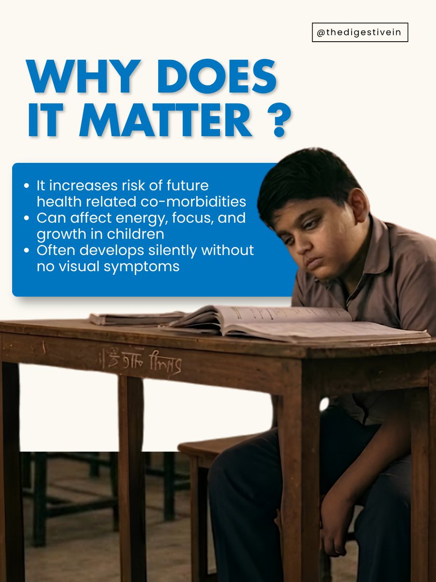 TheDigestiveIn's tweet photo. Metabolic syndrome in children often goes unnoticed, but early signs like abdominal obesity, insulin resistance, high blood pressure, and abnormal cholesterol levels shouldn't be ignored. Early detection and healthy habits can help build a healthier future.

#digestivehealthinstitute #drmuffi #childhoodobesity #healthychildhood