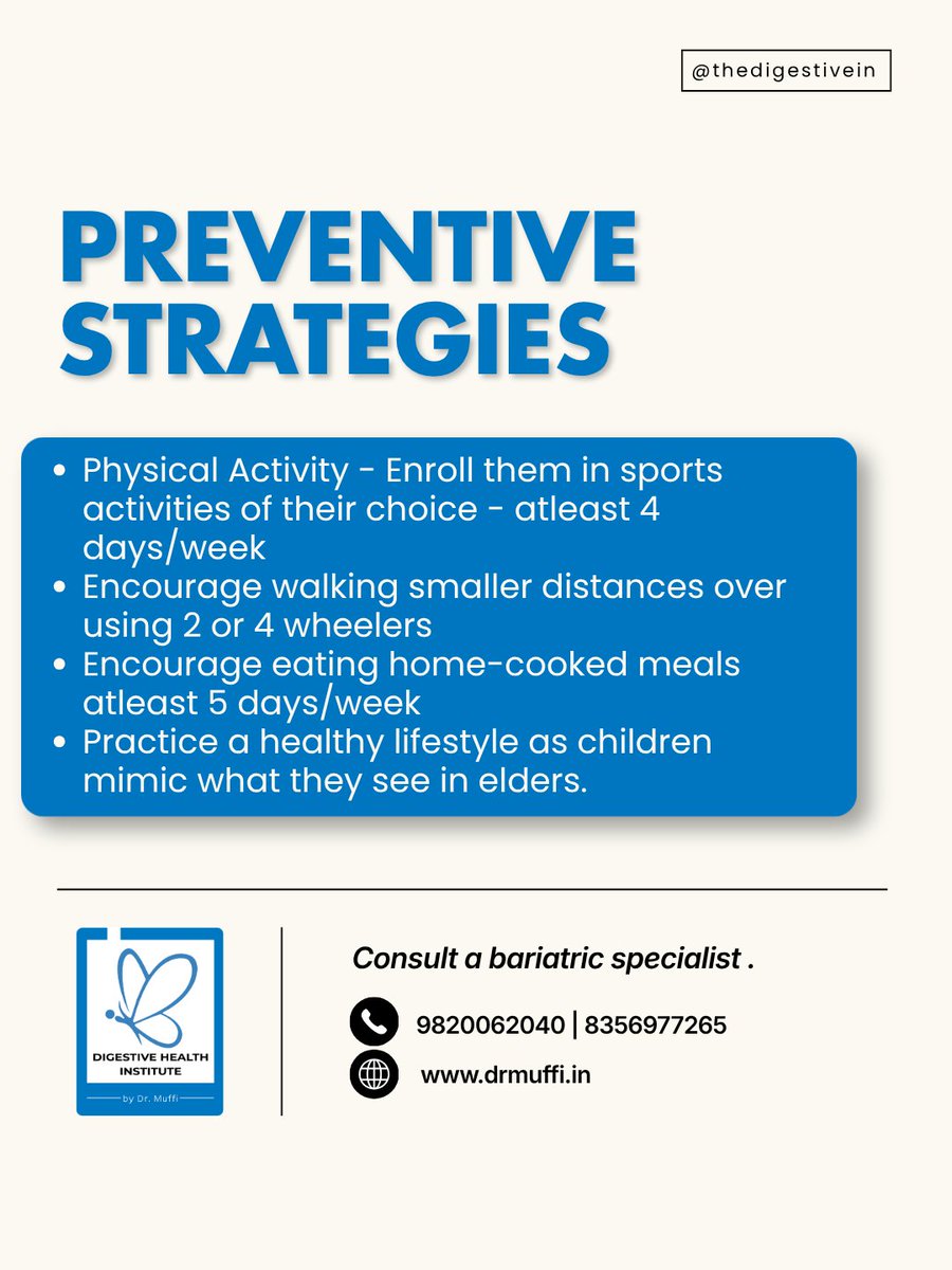 TheDigestiveIn's tweet photo. Metabolic syndrome in children often goes unnoticed, but early signs like abdominal obesity, insulin resistance, high blood pressure, and abnormal cholesterol levels shouldn't be ignored. Early detection and healthy habits can help build a healthier future.

#digestivehealthinstitute #drmuffi #childhoodobesity #healthychildhood