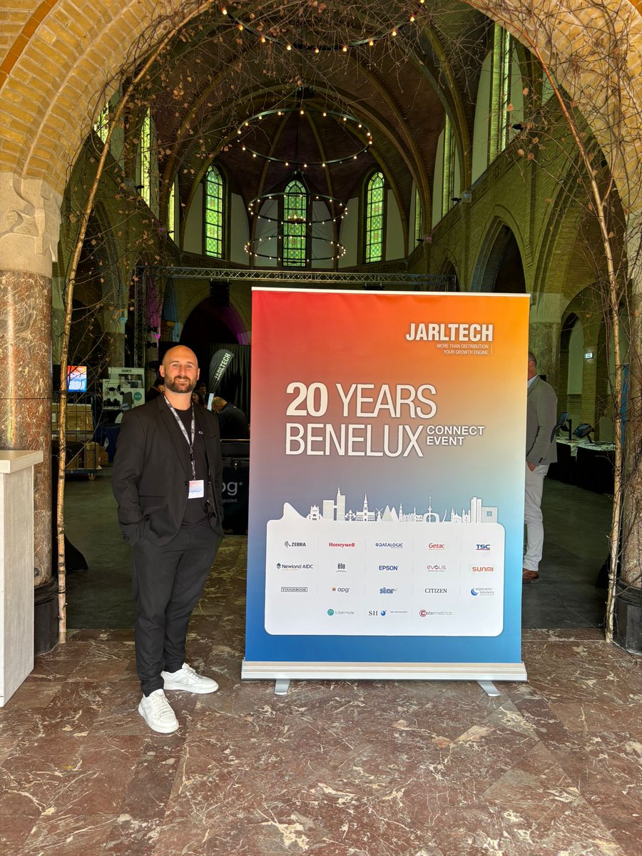 CitizenPrinters's tweet photo. ⭐Today our Regional Manager, Tolis, is at the @JARLTECH Benelux 20th Anniversary event in the Netherlands. A big thank you to the Jarltech team for hosting us at their event but also for your valuable cooperation and support over the last two decades. https://t.co/S5lbJfu53E