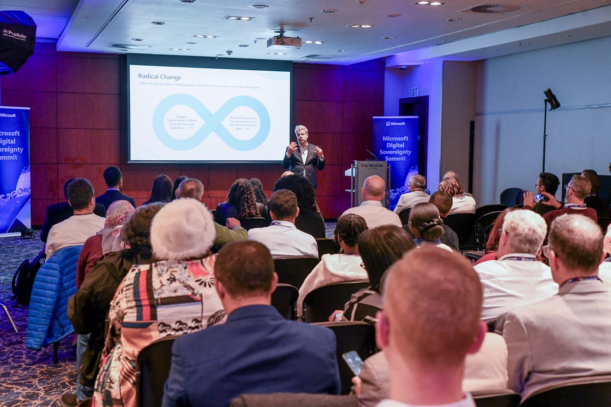 MicrosoftSA's tweet photo. Midday at the Microsoft Digital Sovereignty Summit in Cape Town 🌍
We’ve already explored trust, transparency, and the realities of digital sovereignty. The insights are powerful — and there’s more to come this afternoon!
#MicrosoftSA #DigitalSovereignty #FutureForward https://t.co/RoVBRunV3T