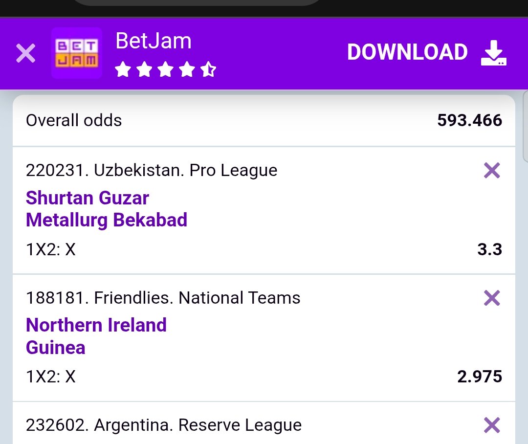 boomonmymind's tweet photo. 6/6 FT X on BetJam 

Code:- LXJKD

Reg2Play:-  https://t.co/WaaFvo8hAc

Promocode:- BOOMNATION

Download BetJam: https://t.co/mg93rog8of

TG - https://t.co/xPvCAl5IbL

WhatsApp: https://t.co/sxZBvRrMQC

@blade046 
@ForeverDau 
@Ajebopunter 
@FemzyGreenLand https://t.co/tqMgbwhakY