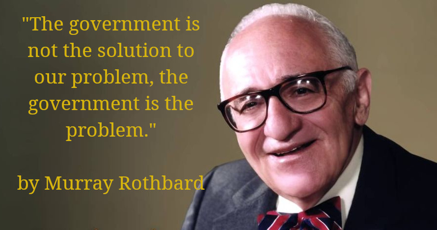 Anarchy_Wear's tweet photo. "The government is not the solution to our problem, the government is the problem."

by Murray Rothbard https://t.co/Rd8NpS7ZlR