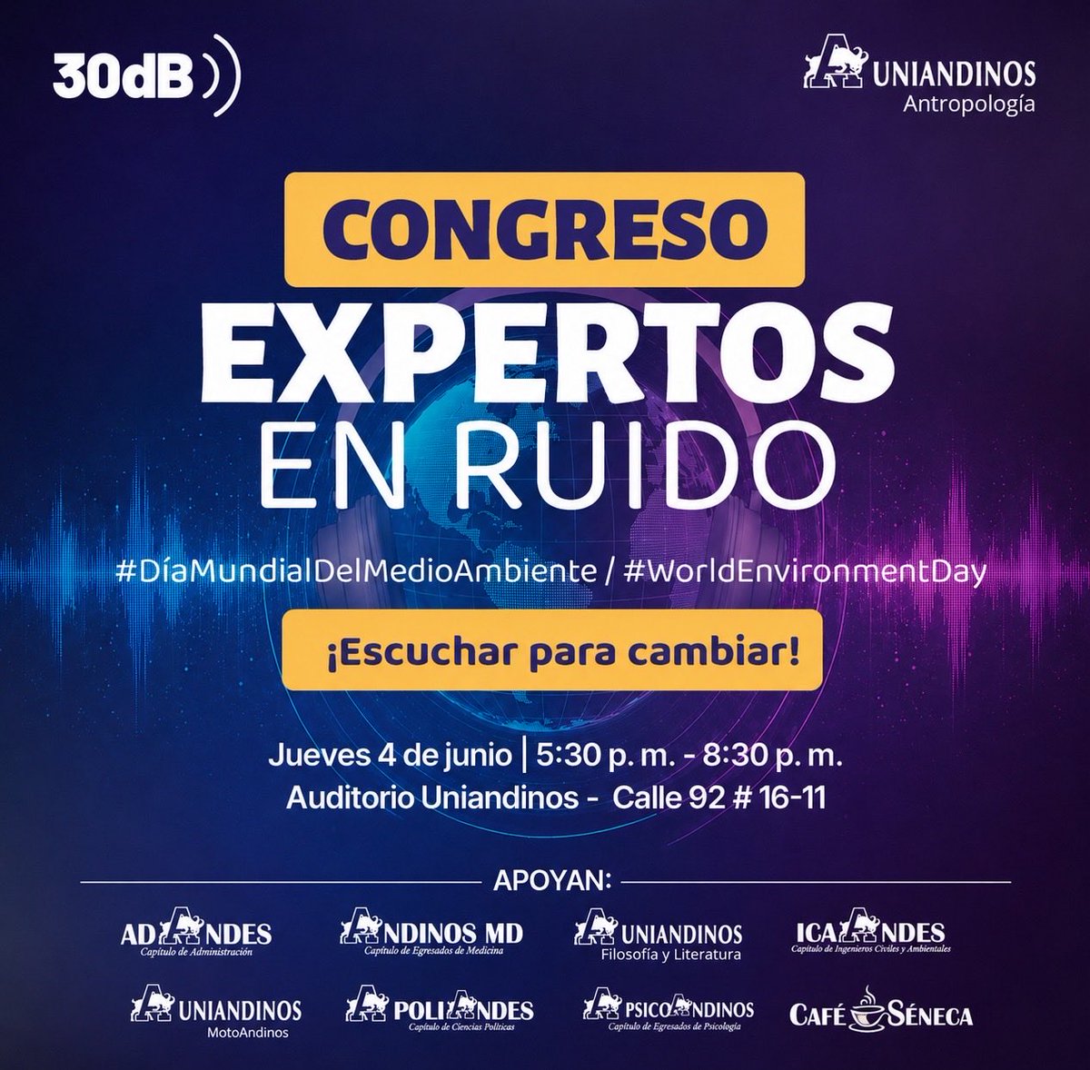 Taliadocumenta's tweet photo. El ruido es como una marea invisible.

Avanza poco a poco, va ocupando espacios y, cuando nos damos cuenta, ha transformado la forma en que vivimos.

Por eso creamos el #CongresoExpertosEnRuido

Esta conversación nos pertenece a todos.

🔗https://t.co/WodhyvME4u

🧵 conoce + https://t.co/xGhAZgO1S6