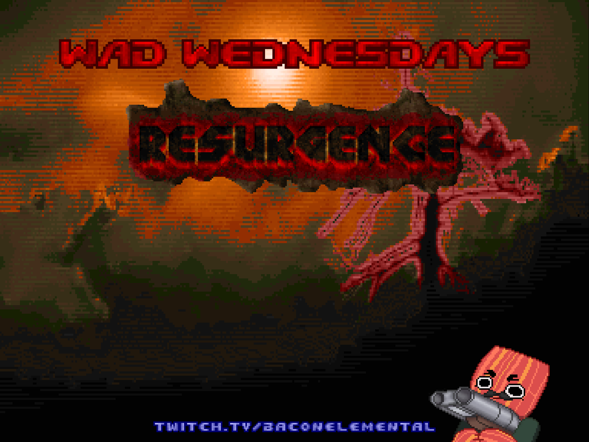 BaconElemental's tweet photo. didn't get enough sleep yesterday, so today's Doom WAD thingy got moved to tonight

10 maps to go for Resurgence!

live on the purple and red https://t.co/tEF2ajlgKJ