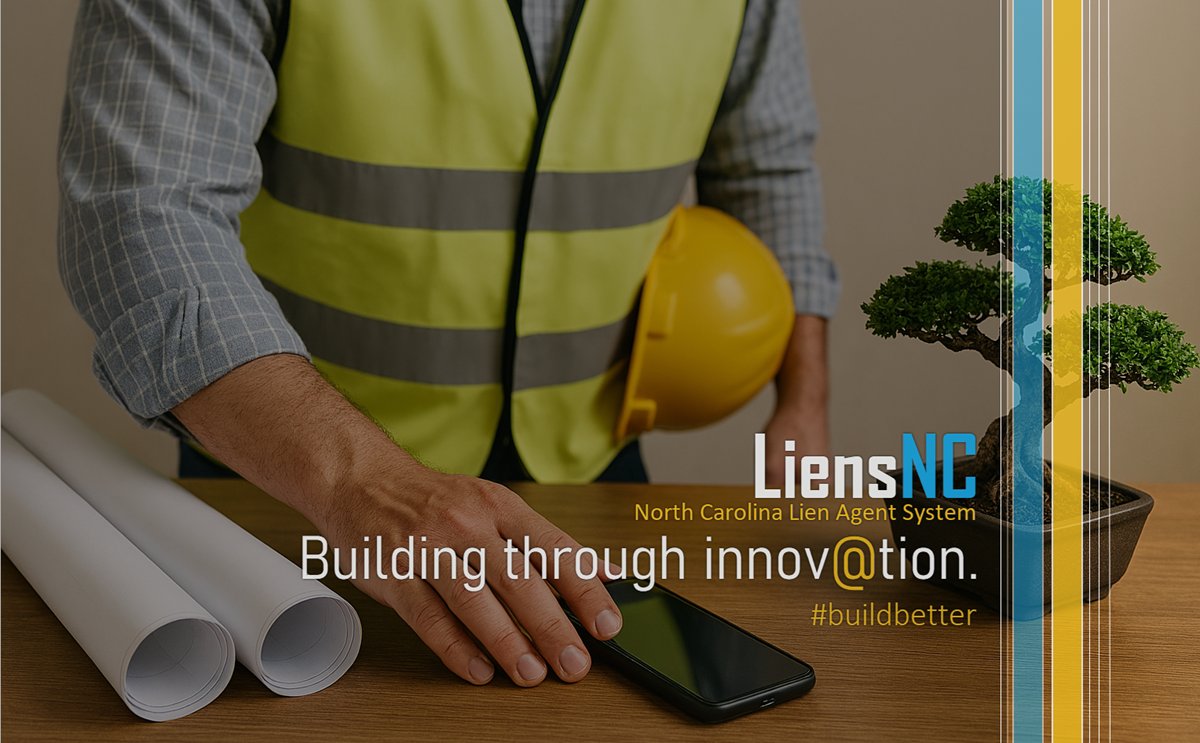 LiensNC's tweet photo. #LiensNC innovates the way North Carolina's #construction industry does business...one #project at a time. #transparrencythatworks #law #BuildBetter https://t.co/VYNGXj73ef