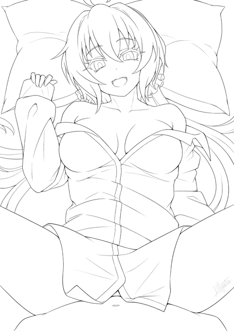 シンフォギア
クリスちゃん 線画 