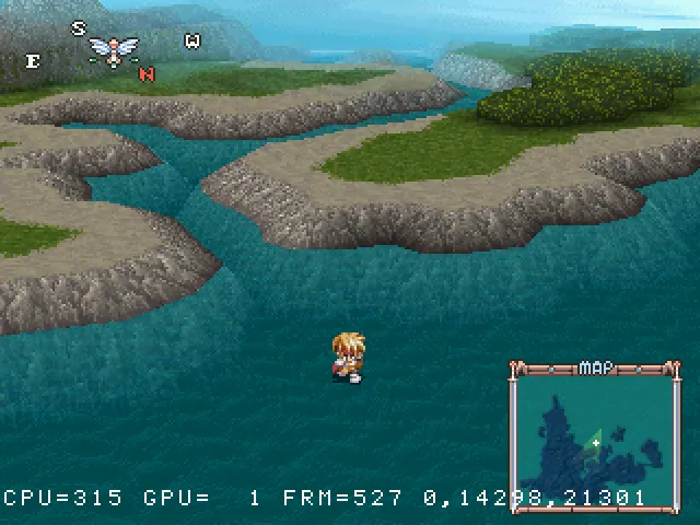memory_fallen's tweet photo. *Tales of Phantasia* also has a prerelease preview with hidden debug features. I made a patch to enable those, too - you start in a special room that lets you warp anywhere.

https://t.co/qMplBWlF3d https://t.co/cL7vzZ55Lh