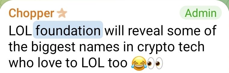 Dan1Beach's tweet photo. My $LOL #LOLore thesis for the #LOLArmy:

Very early into LOL launching, the road map included the "LOL Foundation".

I've taken some time over the last couple of days to think about this and to start researching. There are only 3 major meme coins that have Foundations: $DOGE $SHIB $FLOKI

We are aware this team is OG ETH devs. Their focus is on community building, which is exactly what happened at Shib and Floki.

I believe, aside from how big the $LOL narrative is itself, we are being given the clues and blueprint to a major in the making.

This is the conviction play. The play where those who are dreamers and grind and work and trench are rewarded with something special.

I'm connecting more and more dots and it's making me LOL louder. 😂™️

Side note: Imagine you had a play run by experienced ETH devs, possibly involved with the biggest memes on $ETH and you fumbled it.

#InLOLWeTrust