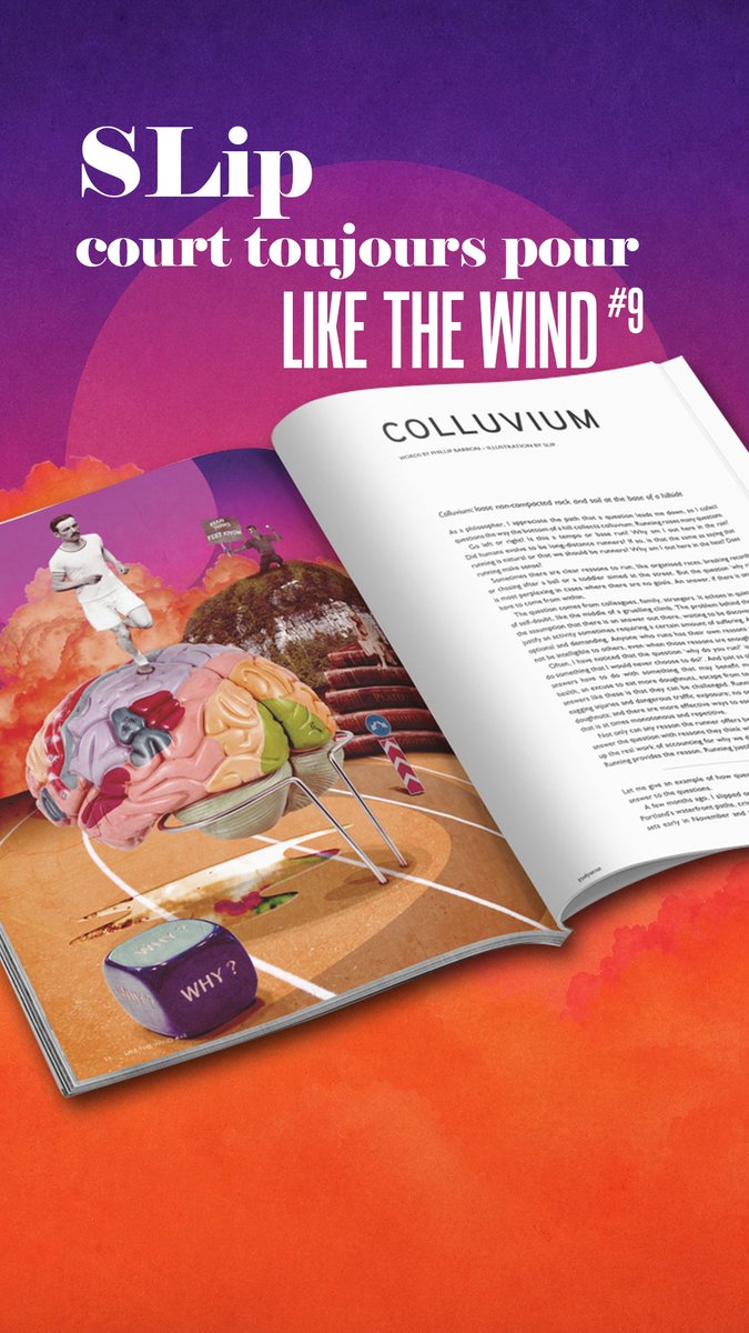 iamSLip's tweet photo. Somewhere between Descartes, muddy puddles and a pair of tired legs, Colluvium was born.

Happy to illustrate Phillip Barron's words for the latest issue of Like the Wind Magazine.

#RunningCulture #EditorialIllustration #CollageArt 

▶️▶️https://t.co/LQMu1Se7y8 https://t.co/2utjtCH7I9