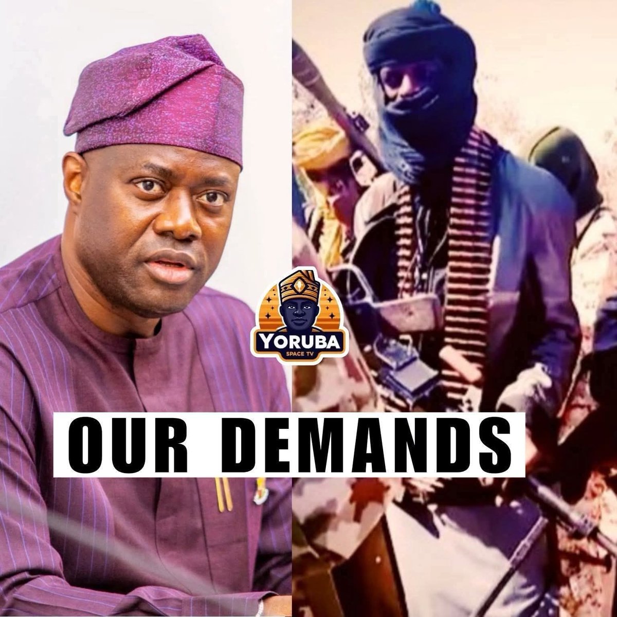 DanielofTruth's tweet photo. FULANI BANDITS: THIS IS OUR DEMAND FROM OYO STATE GOVERNMENT 

1. 1 billion naira to be paid to one account in Benin republic 

2. The Oyo state government should released the other bandits in Agodi and Abolongo prison 

3. 2 Toyota Hilux

4. Concession of some oyo state law in favour of the bandits ( land and Sharia law )