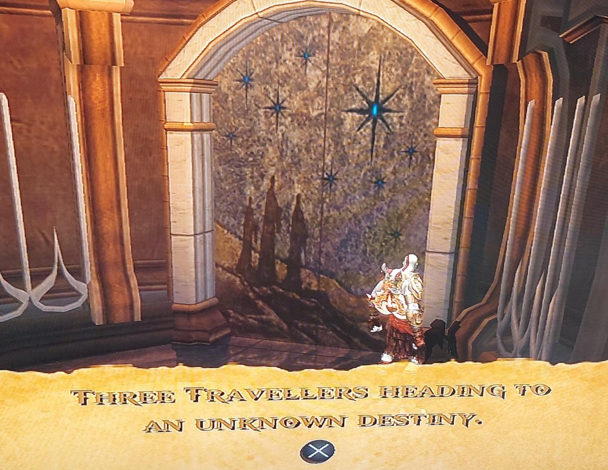 fumoossfruunk's tweet photo. They’re seriously trying to avoid Kratos witnessing the Birth of Christ and meeting him aren’t they… https://t.co/waaCQJIThM
