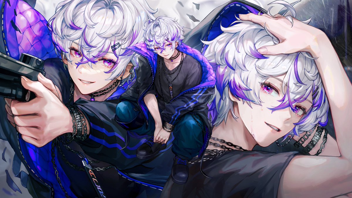 Acryii_'s tweet photo. Different Shades of me 💜

🎨: @/Bibimbub15 
「#vtuber #Acryillust 」 https://t.co/G6JHUplutw