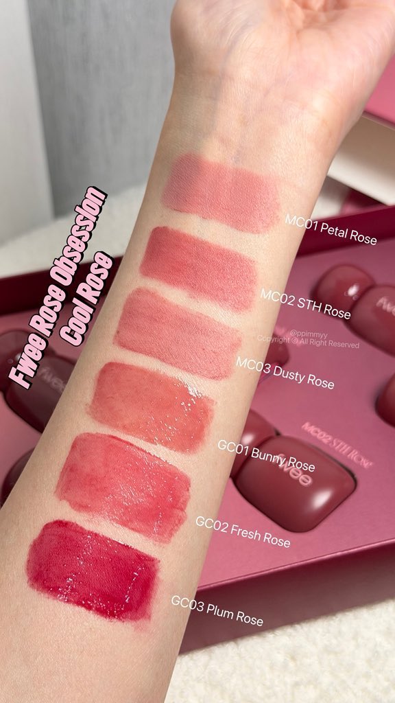 PPIMMYY's tweet photo. โปรแรงมากกกกก Fwee Rose Obsession ซื้อ 1 แถม 1 น้า ( ทั้ง 18 สีเลย) แอบกระซิบว่า Baby Rose Tint ลดราคาเปิดตัวด้วยน้า 6.6 จัดเต็มม https://t.co/18s1Sp8q4x