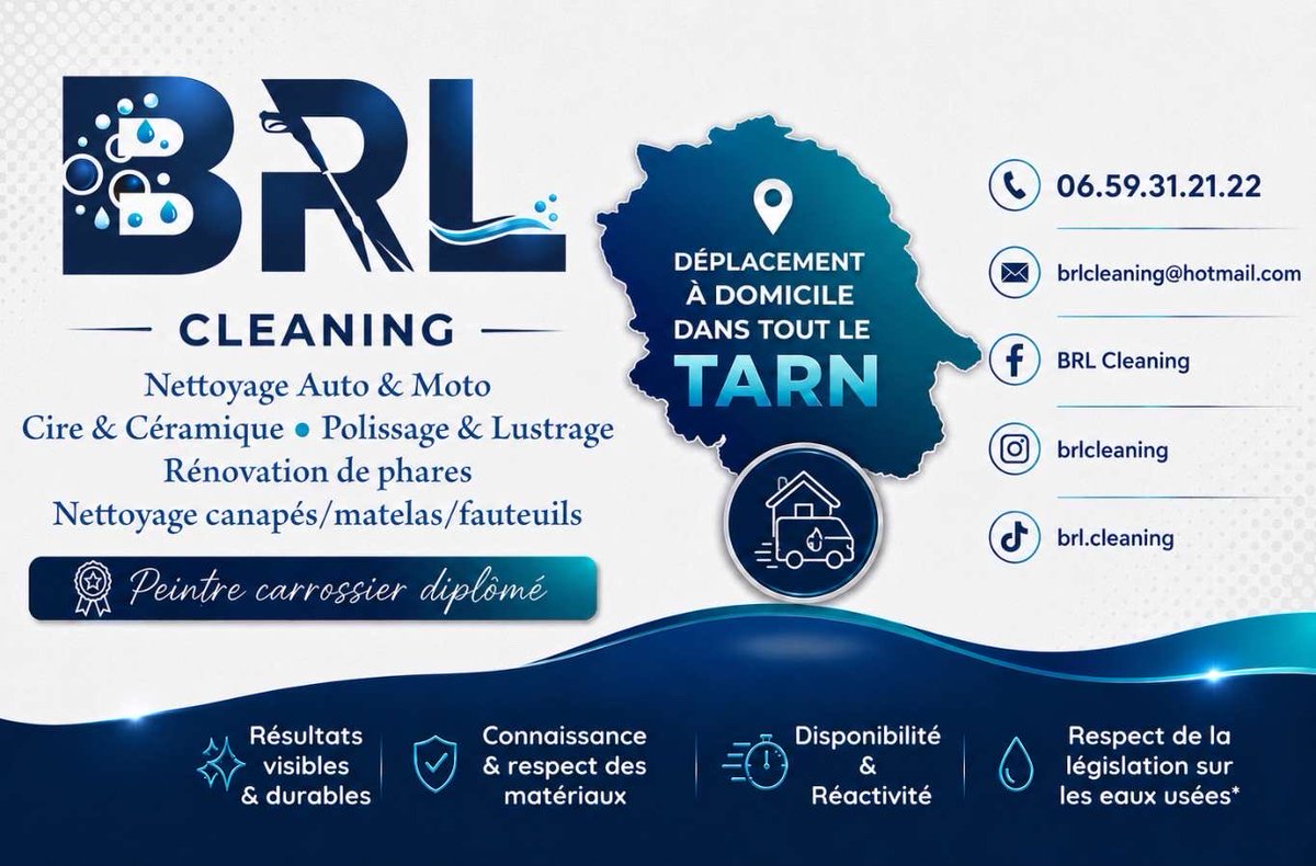 DowsyJefe's tweet photo. @Elies13700 J’en profite un petit peu, dis moi stv que je supprime Elies.

On a lancé notre projet de nettoyage avec mon frère qui est peintre carrossier de formation.

À domicile dans le Tarn, Albi, Castres, Gaillac, jusqu’à Toulouse.

Si vous pouviez juste vous abonner au insta 🙏🏼🙏🏼 https://t.co/tkEHX7CUX5