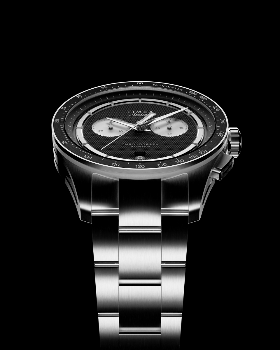 timex's tweet photo. Introducing the next chapter for Timex Atelier: the chronograph.

This collection, offered in a titanium automatic and quartz, extends the Atelier design language into measured time with the same balance, control, and quiet confidence.

Discover more: https://t.co/zR0uICM2Tf

#TimexAtelier #ChronoM1aTi #ChronoM1q