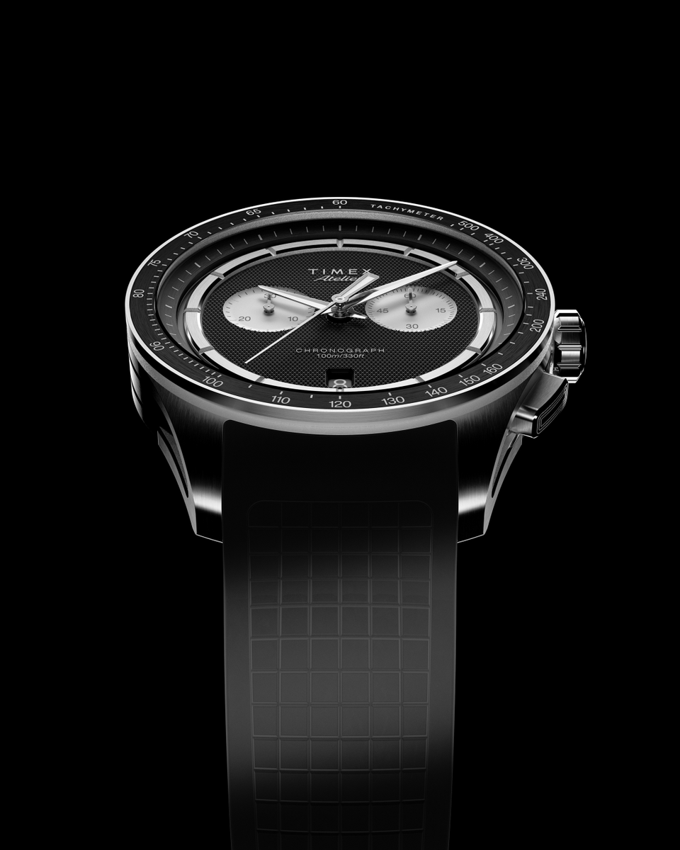 timex's tweet photo. Introducing the next chapter for Timex Atelier: the chronograph.

This collection, offered in a titanium automatic and quartz, extends the Atelier design language into measured time with the same balance, control, and quiet confidence.

Discover more: https://t.co/zR0uICM2Tf

#TimexAtelier #ChronoM1aTi #ChronoM1q