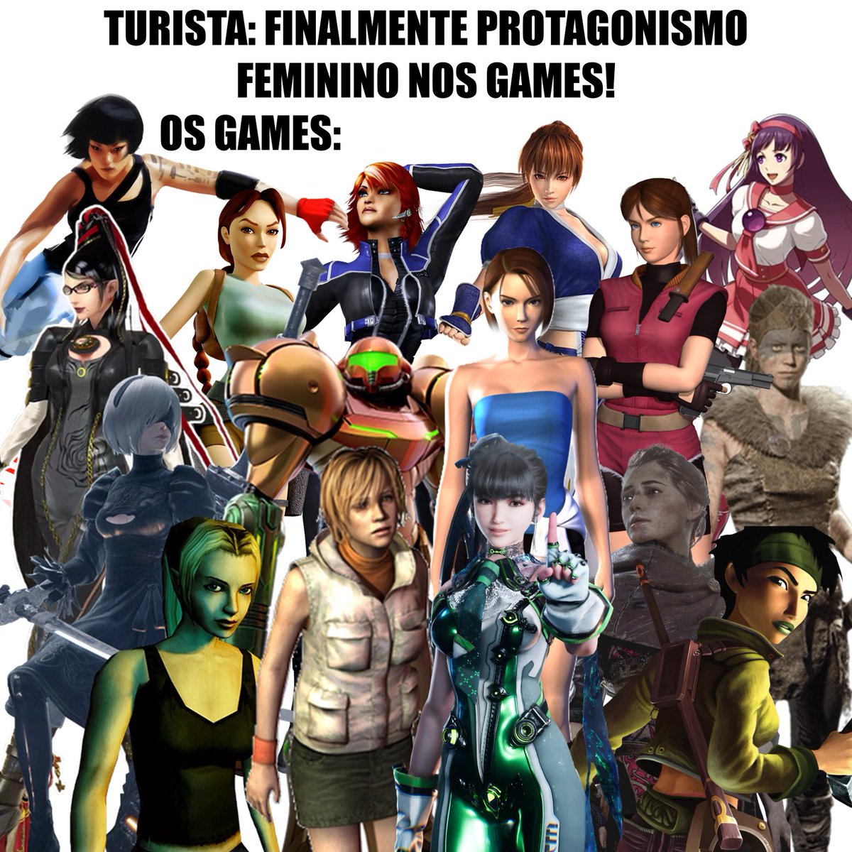 FabulosaXavier's tweet photo. Ainn nunca teve representação feminina nos games, esses Nerdolas otacus odeiam uma protagonista feminina.

O protagonismo feminino que o lacrola ignora: https://t.co/PCr8UQFoJX