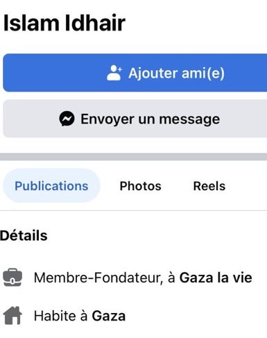 InfoEquitable's tweet photo. 🔴 Paisiblement réfugié en France avec son épouse, le "journaliste" Islam Idhair a célébré le massacre du Hamas le 7/10, avant de crier dès le lendemain au "génocide" sur son site qui appelle aussi à l’intifada !

Les autorités françaises, comme @FranceTV, sont complices. https://t.co/OyodMl9Z2t