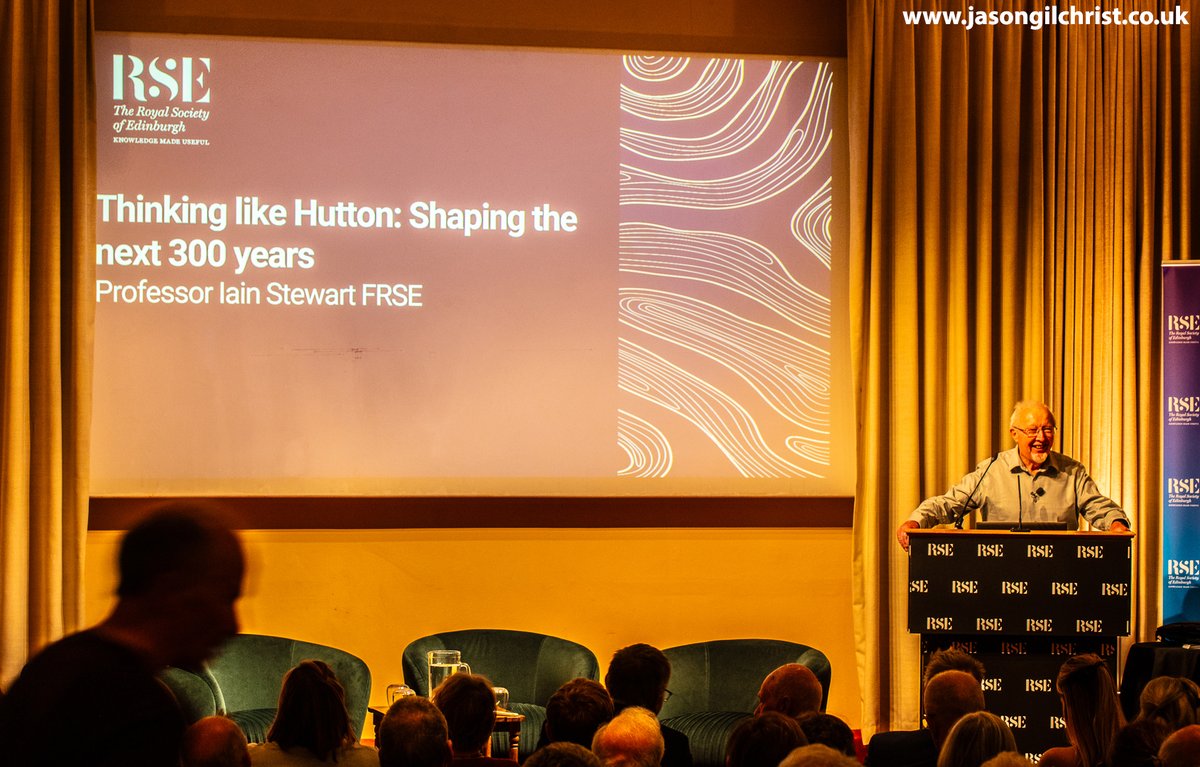 jgilchrist13's tweet photo. Thinking like Hutton: Shaping the next 300 years.
Tercentenary (300 yrs) celebration of James Hutton at The Royal Society of Edinburgh.
Scottish Geology Festival 2026.
Prof Stuart Monro introduces Iain Stewart. 
#JamesHutton #geology #ScottishGeology #Hutton300 #ScotGeolFest26 ⚒️ https://t.co/vdVDrZJN4I