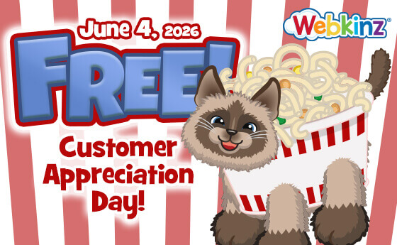 ganzestore's tweet photo. Get 35% OFF 33,000 eStore Points or more with promocode ESTOREFUN! https://t.co/8uR9QJJyTy
TODAY until 1pm June 5, 2026
Don't forget your FREE Soup Costume Suit as your #AppreciationDay Gift on June 4, 2026 ONLY! https://t.co/NcRqH2lLPK
#Webkinz #Classic @webkinz https://t.co/aCFryzD33S