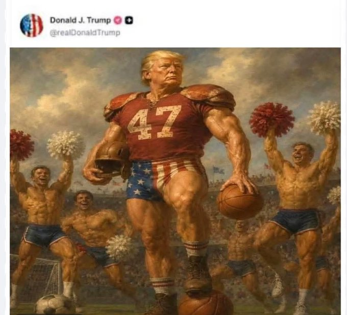 ImBreckWorsham's tweet photo. Meanwhile.....Trump just came out of the closet for Pride Month....... https://t.co/KstuAiWqZi