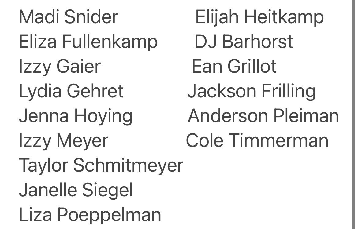 LoramieT_F's tweet photo. Athletic, AND SMART!!
Academic All-Ohio is earned by athletes who compete at the state meet and have a minimum GPA of 3.5 on a 4.0 scale.  Freshmen and alternate competitors are not eligible.
Congratulations!! https://t.co/gXBuRepCCp