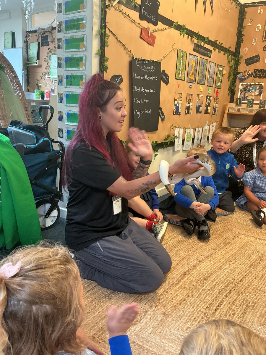 AuckleyNursery's tweet photo. The children had a brilliant afternoon with the help of #Zoolab and the amazing animals they brought in for the children to hold, touch or even wave to!
The children learnt many interesting facts about tree frogs, stick insects and snakes. https://t.co/XYWXNHoTPx